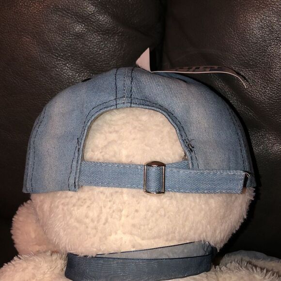 Cruise Club LOVE Embellished Cotton Vintage Wash Denim Cap - Picture 3 of 9